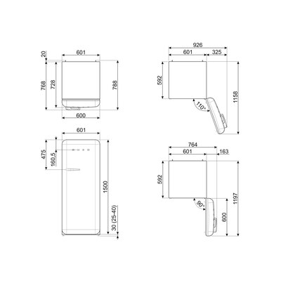 ��������������� ����������� Smeg FAB28RBE6