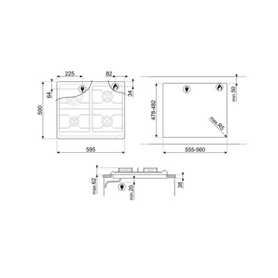 ������������ ������� �������� ������ Smeg SR964XGH