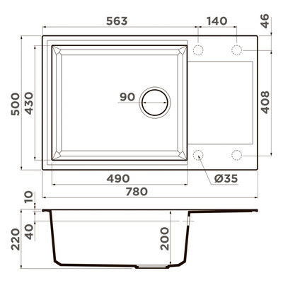 ��������� ����� ��� ����� Omoikiri Sakaime 78-LB ES