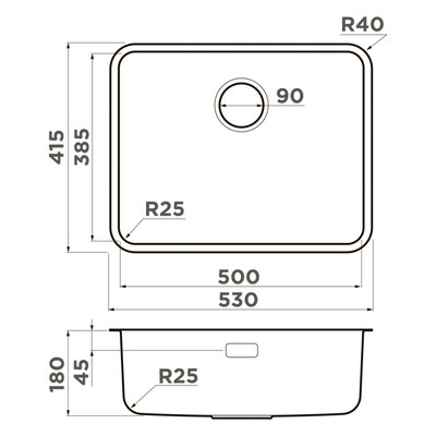 ����� ��� ����� �� ����������� ����� Omoikiri Omi 53-U/I Ultra GB