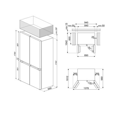 ��������������� ����������� Smeg FQI48XD