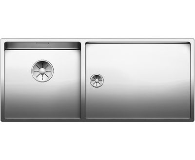 Мойка для кухни из нержавеющей стали Blanco Claron 400/550-T-IF с чашей слева