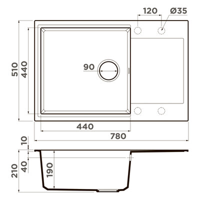 ��������� ����� ��� ����� Omoikiri Daisen 78-LB ES