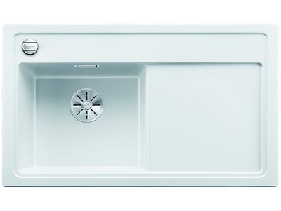 Гранитная мойка Blanco Zenar 45 S белая с чашей слева