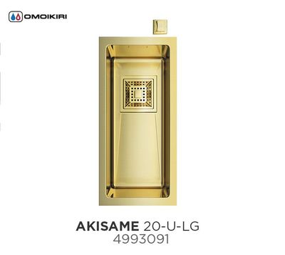 Мойка для кухни из нержавеющей стали Omoikiri Akisame 20-U-LG