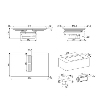 ������������ ������������ �������� ������ Smeg HOBD682D2