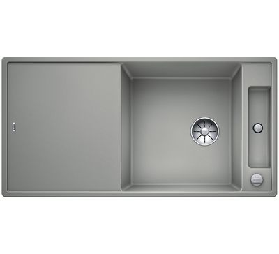 Гранитная мойка Blanco Axia III XL 6 S жемчужный с доской из ясеня