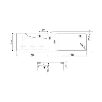������������ ������������ �������� ������ Smeg SIM6964R