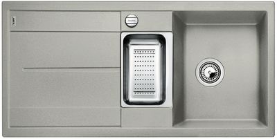 Гранитная мойка Blanco Metra 6 S жемчужный с аксессуарами
