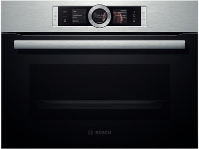 Встраиваемый компактный электрический духовой шкаф с паром Bosch CSG656BS1