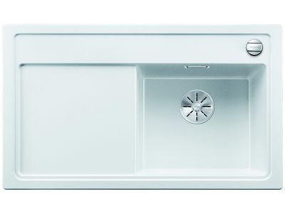 Гранитная мойка Blanco Zenar 45 S белая с чашей справа