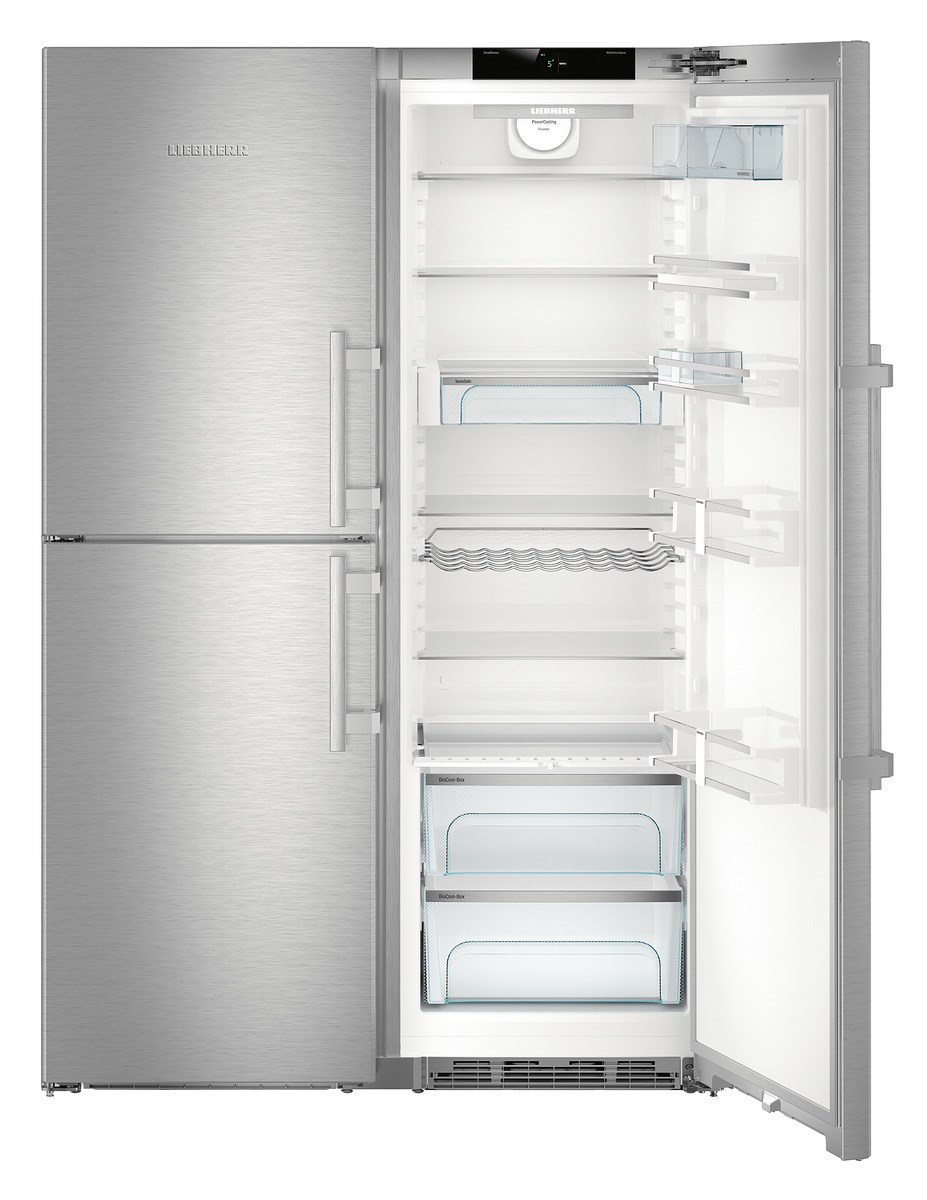 Двухдверный холодильник шкаф размеры